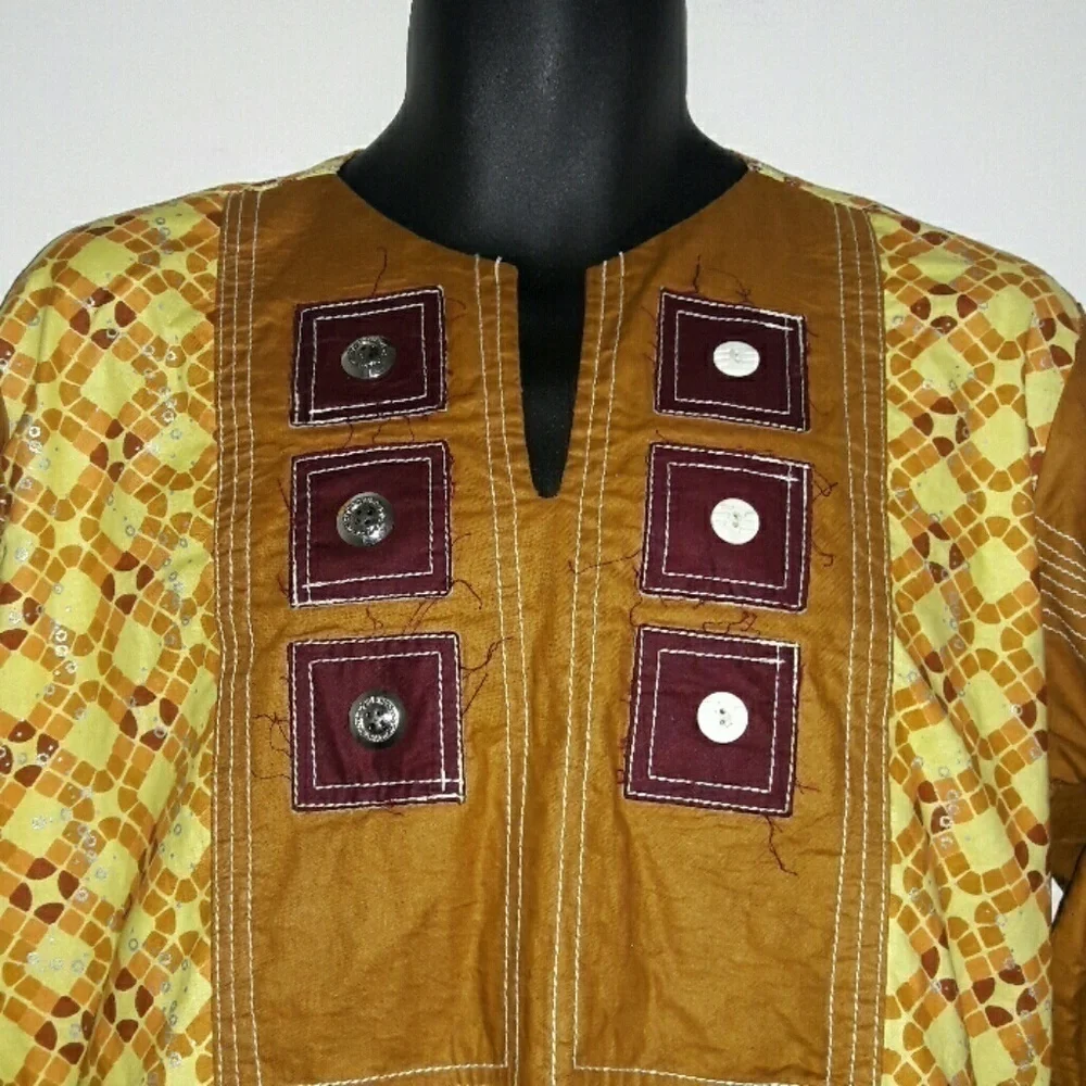 JENESUS Tribal Dashiki Shirt, L - Picture 2 of 8